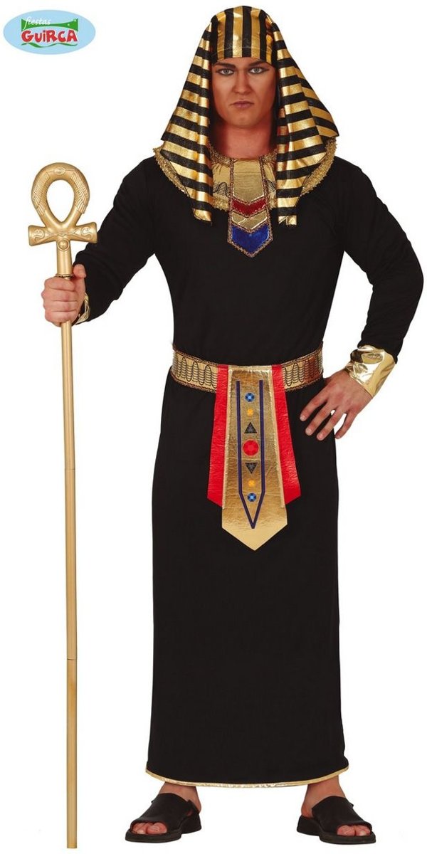 Egypte Kostuum | Osiris Egyptisce Farao Oppernijl | Man | Maat 48-50 | Carnaval kostuum | Verkleedkleding